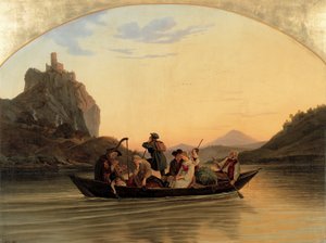 Risteys Schreckensteinissa tekijältä Ludwig Richter