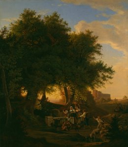 Grottaferratan suihkulähde, 1832.