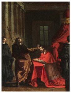 North Transept, San Roccon alttari 1635, 45, Genovesino 1645, Signatura del Cardinal, Maalattu alhaalla oikea