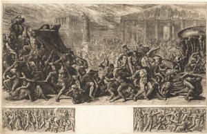 Jerusalemin temppelin säkki, n. 1838. tekijältä Luigi Ademollo