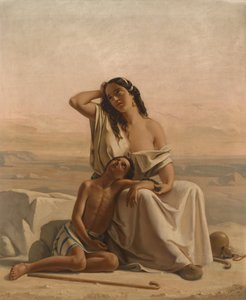 Hagar ja Ismael erämaassa tekijältä Luigi Alois Gillarduzzi