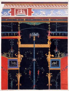 Seinäkoristeita Aulus Vettiuksen talosta, Pompeiji, noin 36-39 jKr.