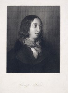 George Sandin muotokuva, pubi. 1837 (kaiverrus)