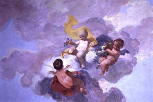 Putti, n. 1790 (fresko) tekijältä Luigi Catani