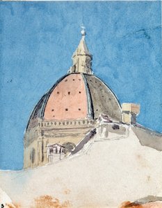Santa Maria del Fioren kirkon kupoli, Firenze (akvarelli tekijältä Luigi Garibbo
