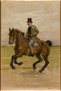Vittorio Matteo Corcos zu Pferde tekijältä Luigi Gioli