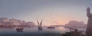 Grand Harbour, Malta, Corrodinosta, 1911 tekijältä Luigi Maria Galea