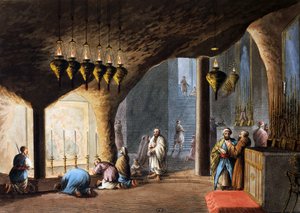 Syntymän luola, Jerusalem tekijältä Luigi Mayer