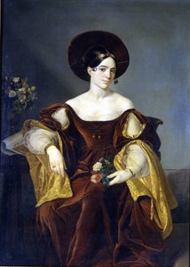 Maria de la Felicidad Malibran (1808 - 1836) Luigi Pedrazzin maalaus. La Scala -museo Milanossa tekijältä Luigi Pedrazzi
