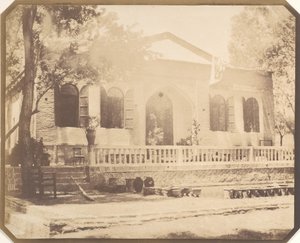 Zerghiandeh. Venäjän ministerin maalaistalo, Teheran, 1858. tekijältä Luigi Pesce