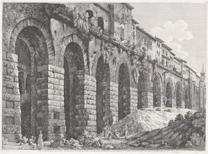 Tempel van Hercules Victor te Tivolissa tekijältä Luigi Rossini