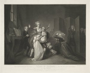 Louis XVI:n ja hänen perheensä viimeinen kokoontuminen tekijältä Luigi Schiavonetti