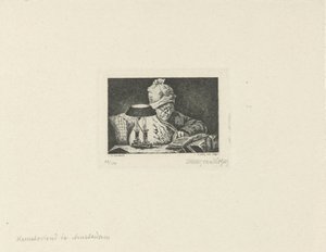 lukeva mies tekijältä Lukas van Hoger (signed by artist)