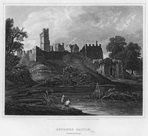Prudhoen linna, Northumberland (kaiverrus)