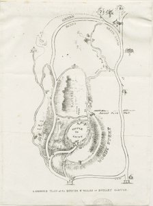 Dudleyn linna: litografia, nd [c 1825] tekijältä Luke Booker