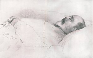 "Hänen Majesteettinsa kuningas Edward VII kuolemassa", 1910. tekijältä Luke Fildes