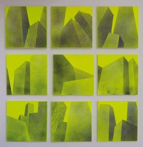 Constructed Series I - IX, , 2014 (akryyli kankaalle)
