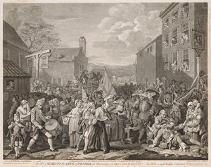 maaliskuuta Finchleyyn vuonna 1746 Hogarthin jälkeen 1750.