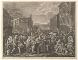 Marssi Finchleyyn - Skotlaan suuntautuvan vartijoiden marssin edustus..., 12. kesäkuuta 1761.