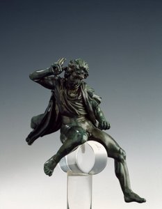 Kreikkalainen taide: "" Makedoinan kuningas Aleksanteri Suuri (356-323 eKr.) hevosen selässä"" Pronssinen veistos Lysipus Sikyonesta (395-305 eKr.) 4. vuosisadalla eaa. Rooma Museo Nazionale di Villa Giulia Italia