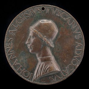 Giovanni Alvise Toscani, n. 1450-1478, Milanolainen lakimies, konsistorin asianajaja ... [kääntöpuoli]. tekijältä Lysippus Junior