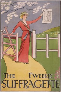 Juliste The Suffragette -sanomalehdelle, c1910-c1915 tekijältä M Bartels