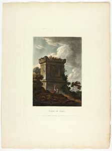 Neron hauta, laatta 7 Rooman raunioista tekijältä M. Dubourg
