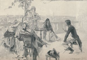 Napoleon seurassa Valencessa. 1785, 1896