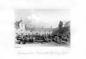 Pyhän Kolminaisuuden sairaala, Croydon, 1840. tekijältä M. J. Starling