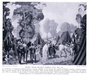 Henryllä on Becketsin jalusti AD1170, 1920-luku