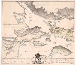 Seixin Rhode Islandin suunnitelma (käsikirjoitus) tekijältä M. Seix