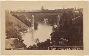 Bern. Chemin defer -silta. tekijältä M. Vollenweider