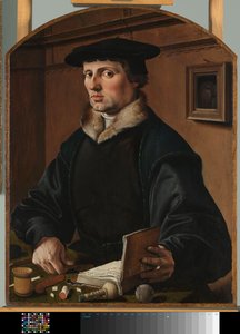 Miehen muotokuva, mahdollisesti Pieter Gerritsz Bicker Miehen muotokuva tekijältä Maarten van Heemskerck