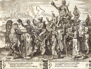 Riches, levy 2 teoksesta The Vicissitude of Human Things, 1564 tekijältä Maarten van Heemskerck