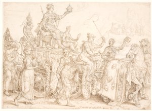 Voitonvaunut Rikkaus (varakas) tekijältä Maarten van Heemskerck