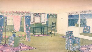 A Country Cottage: Design for Bedroom, c1900 1902