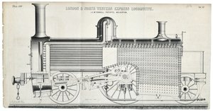London and North Western Express Locomotive plate 138 tekijältä Mackay & Kirkwood