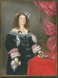 Korkea-arvoisen naisen muotokuva tekijältä Maddalena Corvina