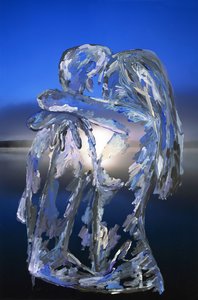 Blue Lovers, 2022 (akryylimaali arkistopigmenttiprintillä)