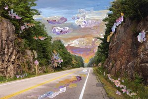 Country Road, 2020 (akryylimaali arkistopigmenttiprintillä)