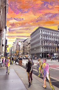 NYC Dream, 2019 (akryylimaali arkistopigmenttiprintillä)