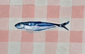 Vaaleanpunainen ruudullinen sardiini
