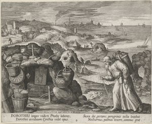 Pyhä Dorotheus Gazalainen erakkona, 1600.