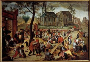 Lasten pelien maalaus, Martin Van Cleve (1527-1581)
