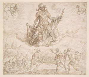 Mars, koleerinen temperamentti tekijältä Maerten van Heemskerck