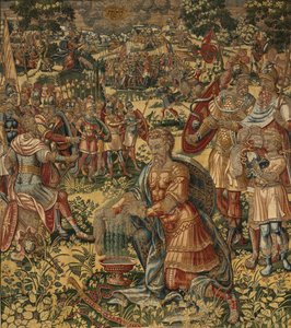 Tarina Gideonista, 1500-luvun loppu (silkki ja villa) tekijältä Maerten van Heemskerck