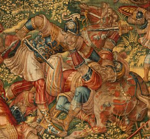 História de Gideão, final do século XVI (seda e lã) finlandesa