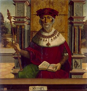 Profeetta Hesekiel, n. 1525 tekijältä Maestro de Becerril