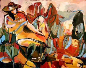 Naisten hattu - puutarhakeidas
