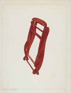 Lasten kokoontaitettava tuoli, n. 1938. tekijältä Magnus S. Fossum